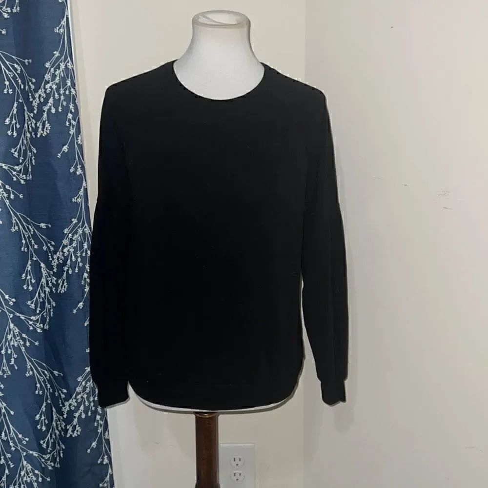 Matilda Jane Clothing MJ Good Hart Hillsboro Sweatshirt Black Balloon Sleeves S